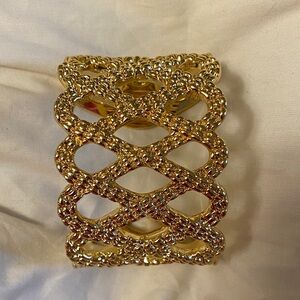 Lilly Pulitzer Gold Lattice Cuff Adjustable NWOT